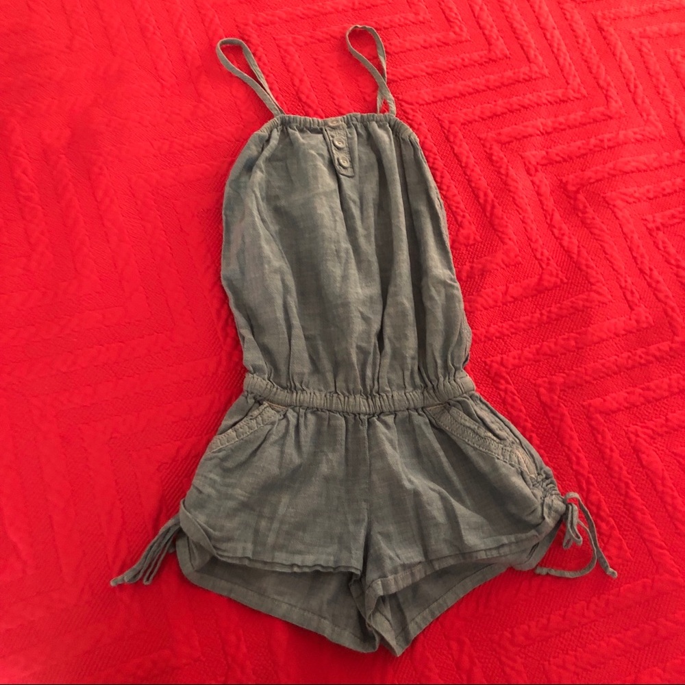 Hollister denim romper